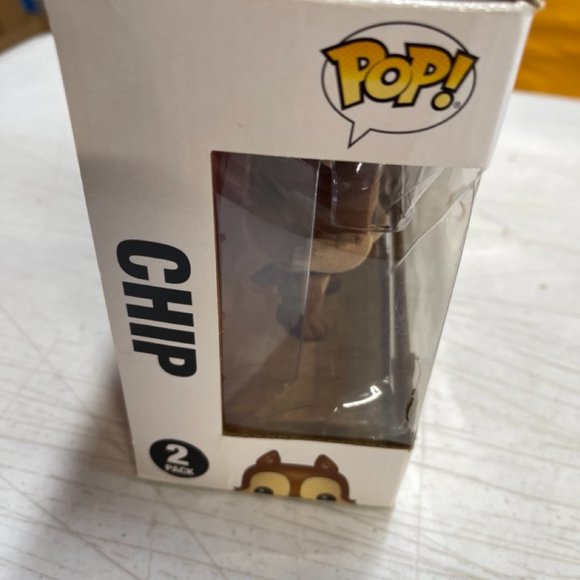 FUNKO POP 2017 SDCC EXCLUSIVE CHIP & DALE FLOCKED - NEW - CASING DAMAGED - Picture 7 of 7